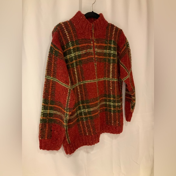 Lauren Ralph Lauren exclusively knit 100% wool petite small zip sweater vintage - Picture 2 of 7
